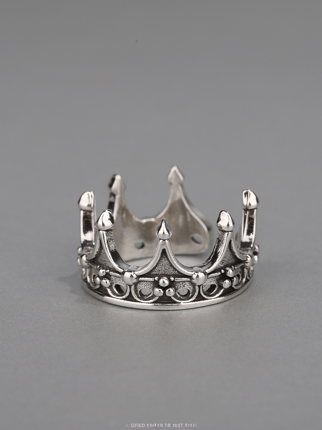 Gothic Crown Ring Adjustable O - Men Accessories Ring ulasan dan harga