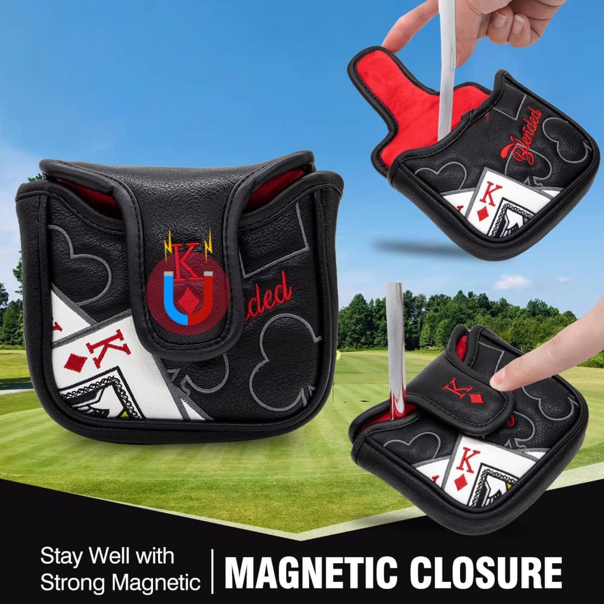 King Of Hearts Embroidered Mal - Men Accessories Usa ulasan dan harga