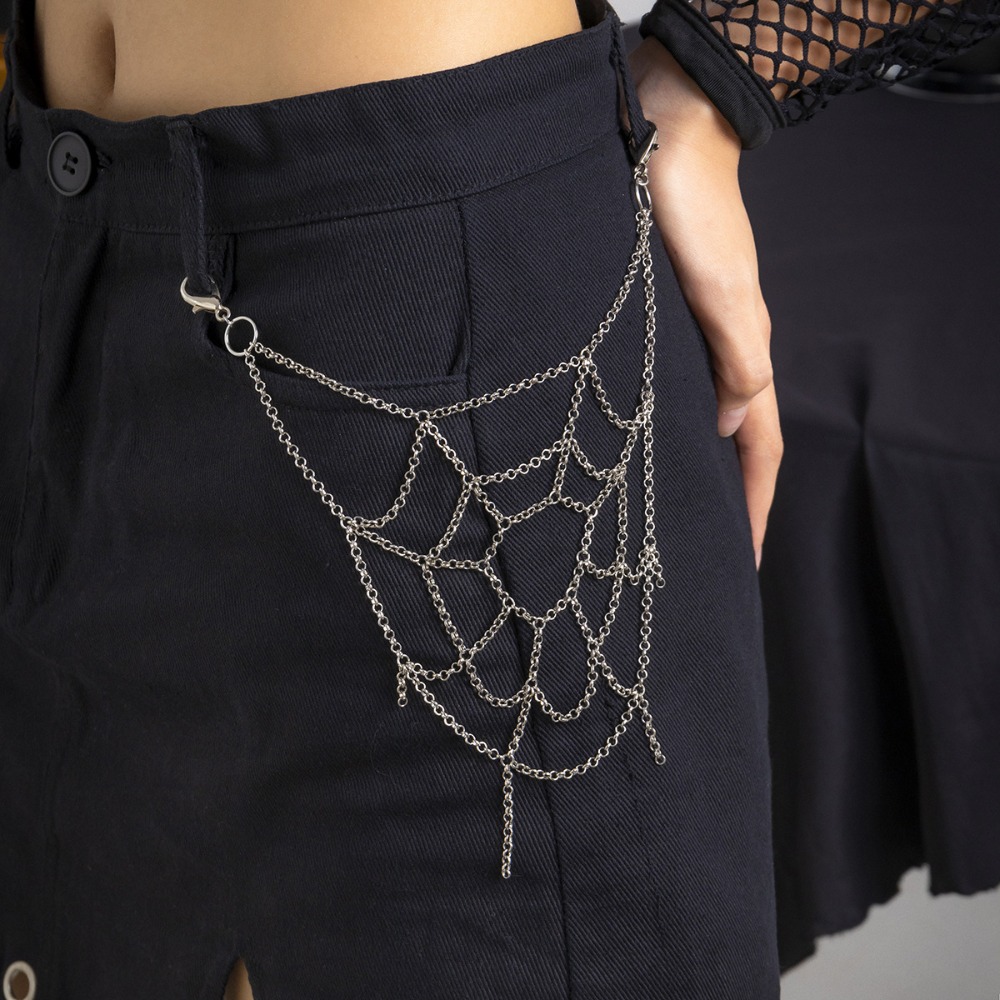 Gothic Punk Sliver Color Spide - Men'S Accessories Clothing ulasan dan harga