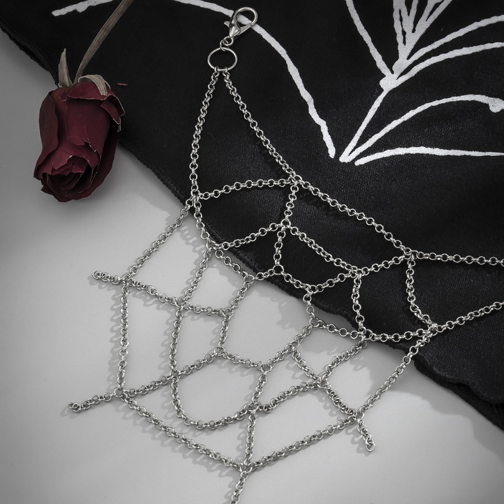 Gothic Punk Sliver Color Spide - Men'S Accessories Clothing ulasan dan harga