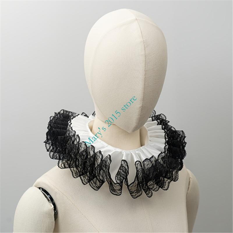 Victorian Layered Lace Ruffle  - Men'S Victorian Accessories ulasan dan harga