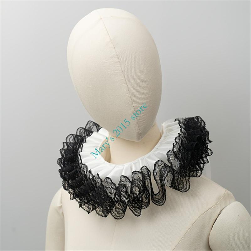 Victorian Layered Lace Ruffle  - Men'S Victorian Accessories ulasan dan harga