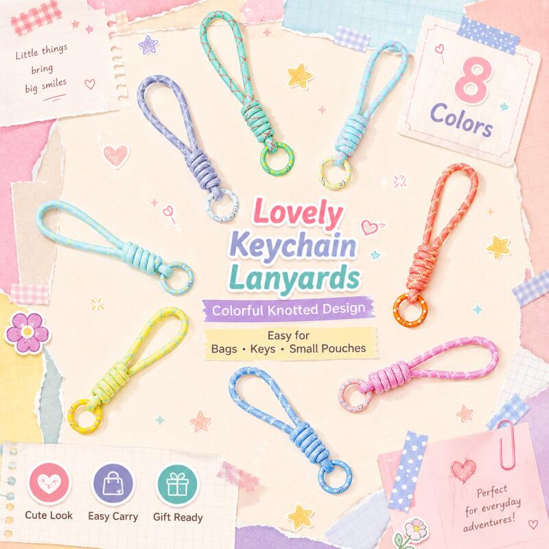 2~5pcs Colorful Braided Keycha - Men Accessories Ring ulasan dan harga