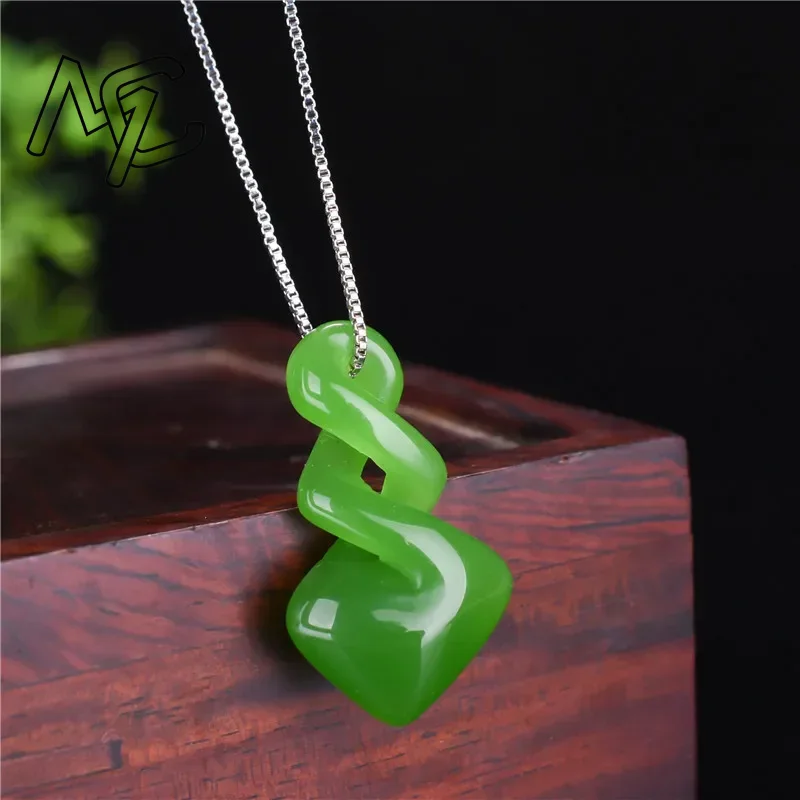 Natural Hetian Jade Green Colo - Men Accessories Hand ulasan dan harga