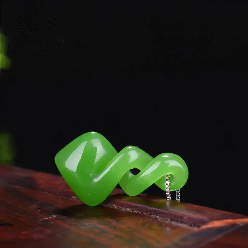 Natural Hetian Jade Green Colo - Men Accessories Hand ulasan dan harga