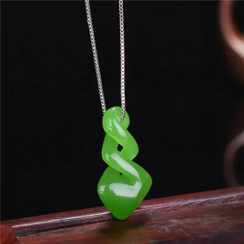 Natural Hetian Jade Green Colo - Men Accessories Hand ulasan dan harga