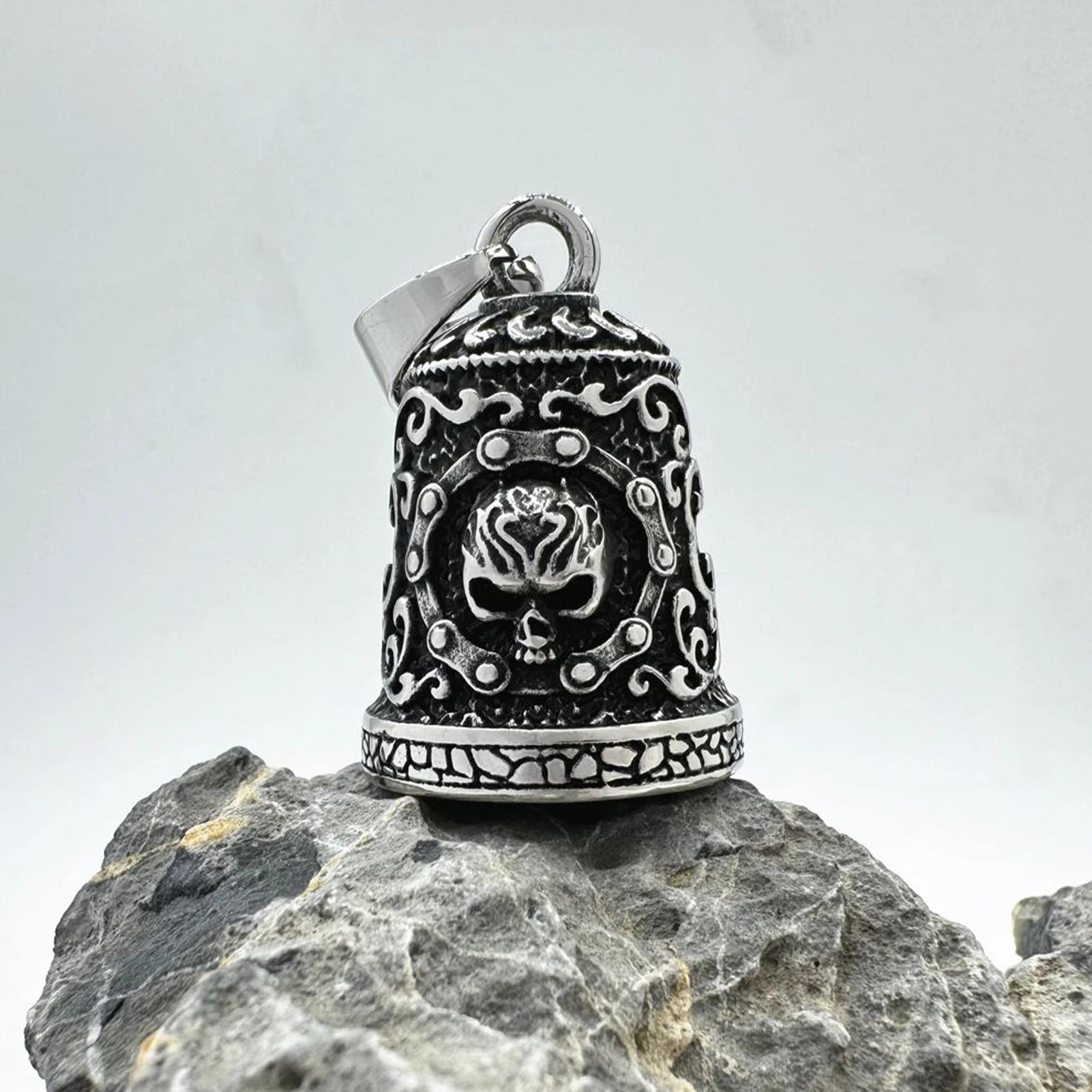 Skull Bell Charm Motorcycle Be - Men Accessories Hand ulasan dan harga