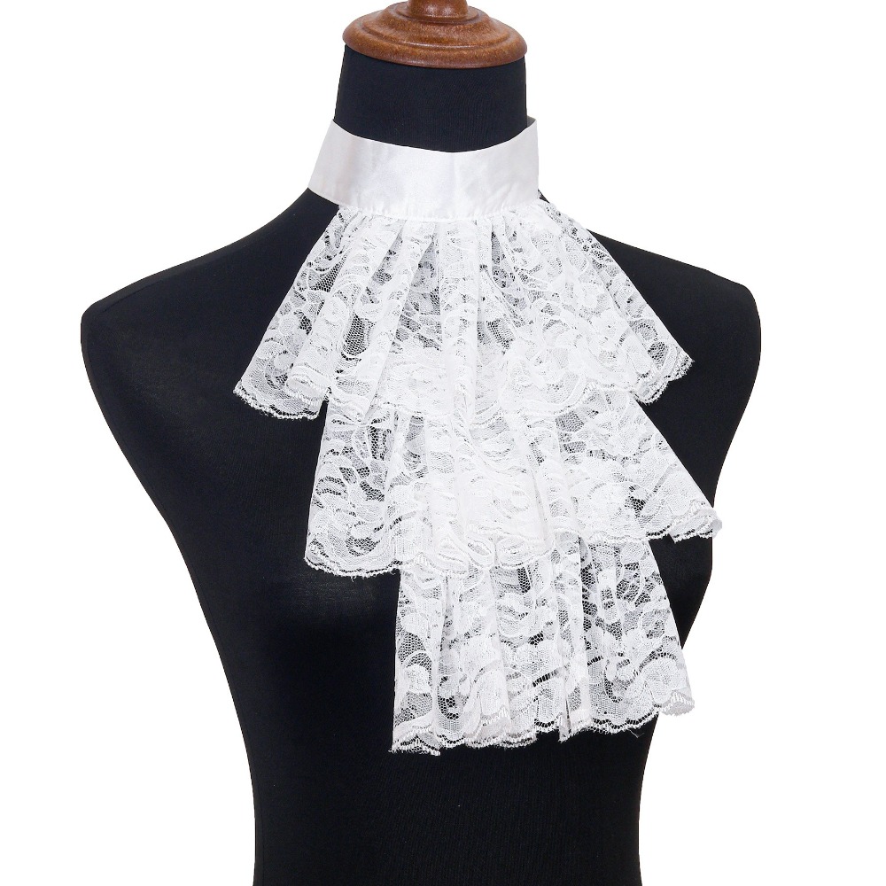 Fashion Victorian Lace Jabot C - Men'S Victorian Accessories ulasan dan harga