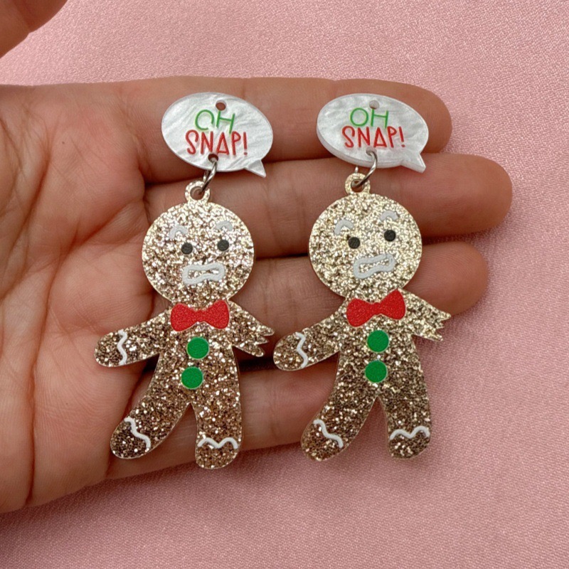 10pcs Cute Christmas Gingerbre - Men Accessories Usa ulasan dan harga