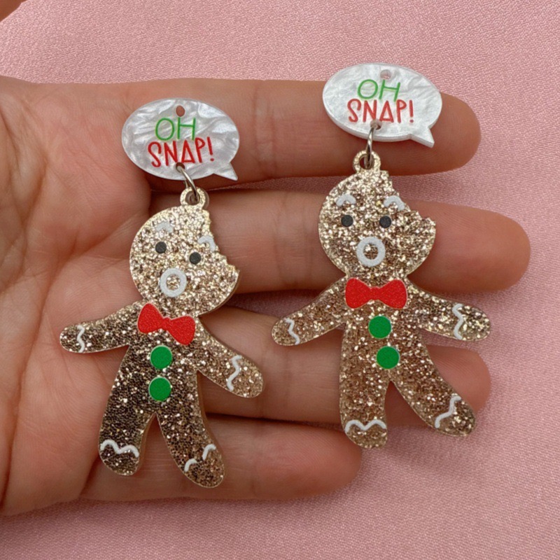 10pcs Cute Christmas Gingerbre - Men Accessories Usa ulasan dan harga