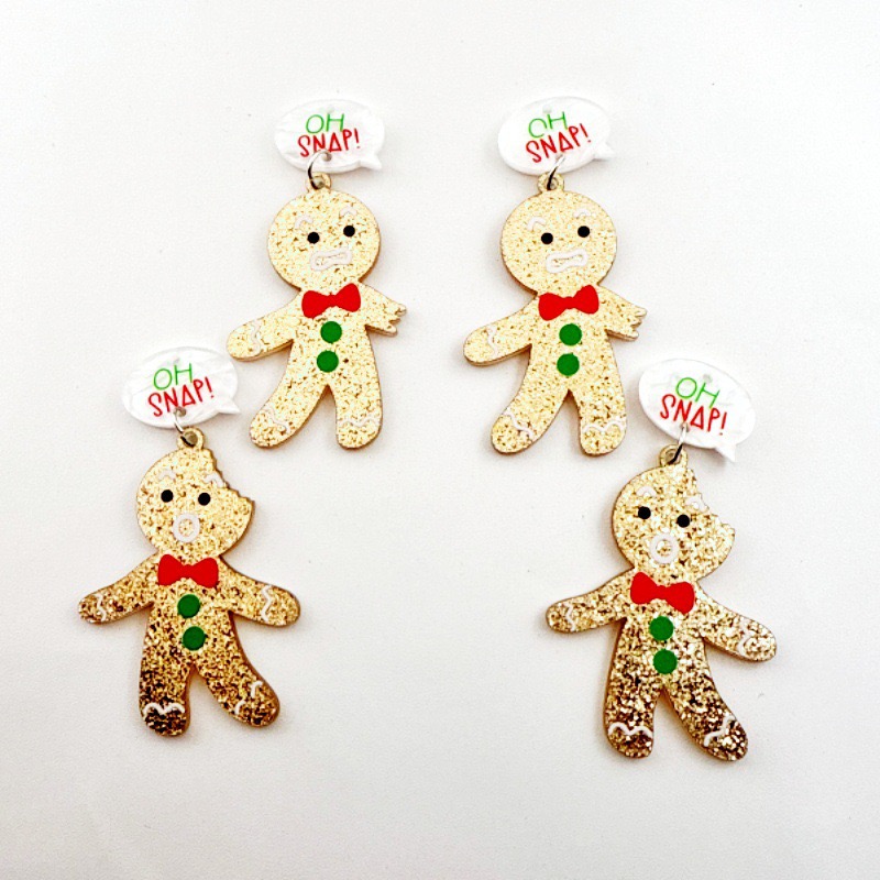 10pcs Cute Christmas Gingerbre - Men Accessories Usa ulasan dan harga