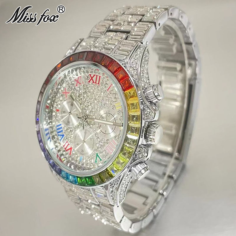 MISSFOX Luxury Iced Watch For  - Men'S Accessories Luxury Brands ulasan dan harga