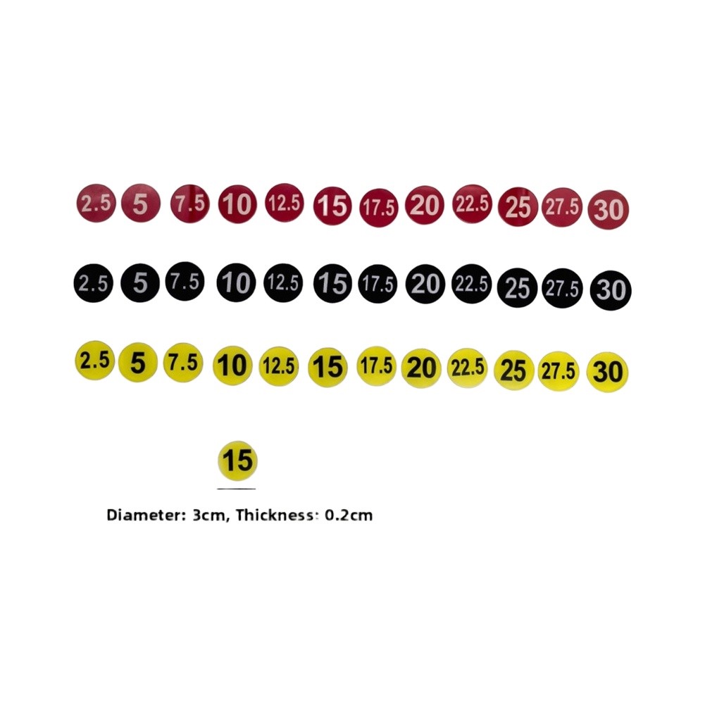 Weight Rack Label Stickers 5kg - Men Accessories Usa ulasan dan harga