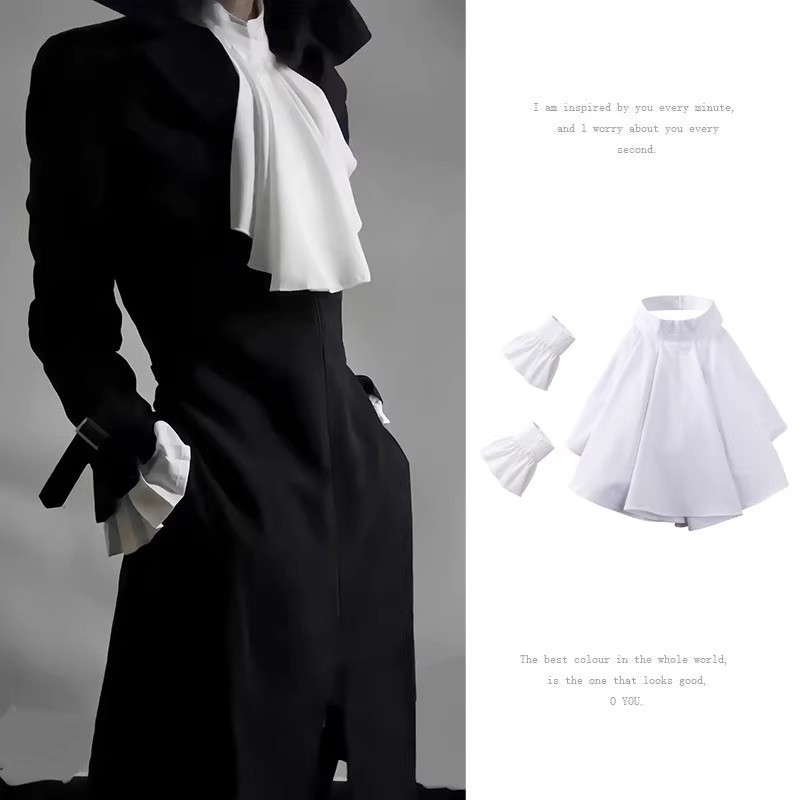 Victorian Neck Collar Ruffled  - Men'S Victorian Accessories ulasan dan harga