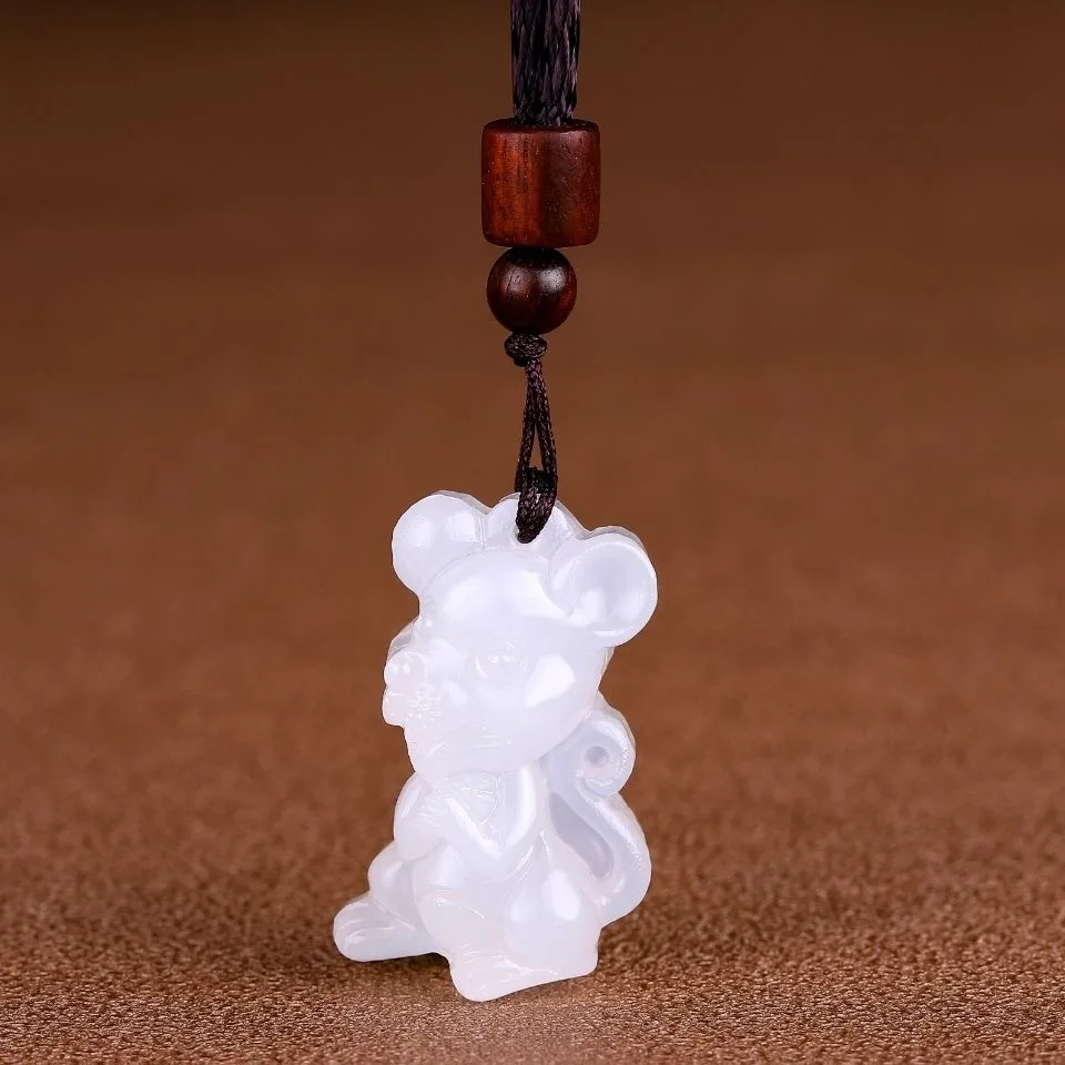 Natural Afghan White Jade Chin - Men Accessories Hand ulasan dan harga