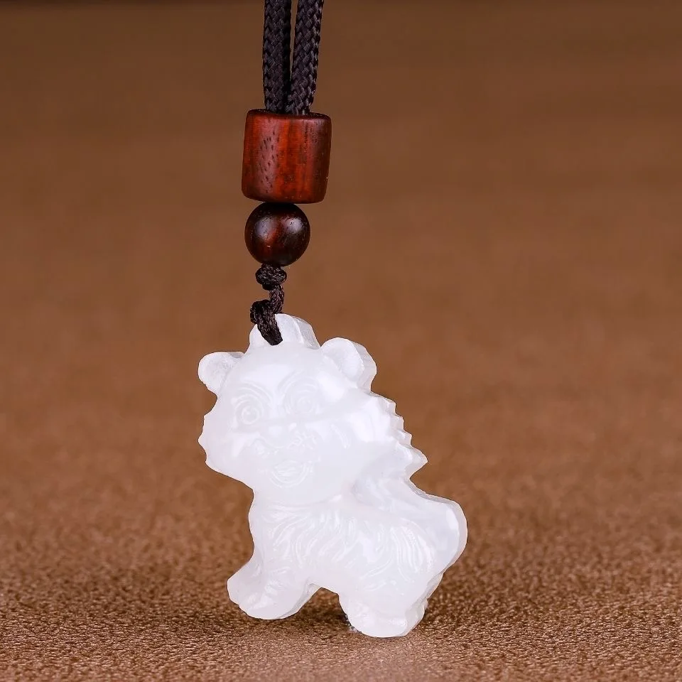 Natural Afghan White Jade Chin - Men Accessories Hand ulasan dan harga
