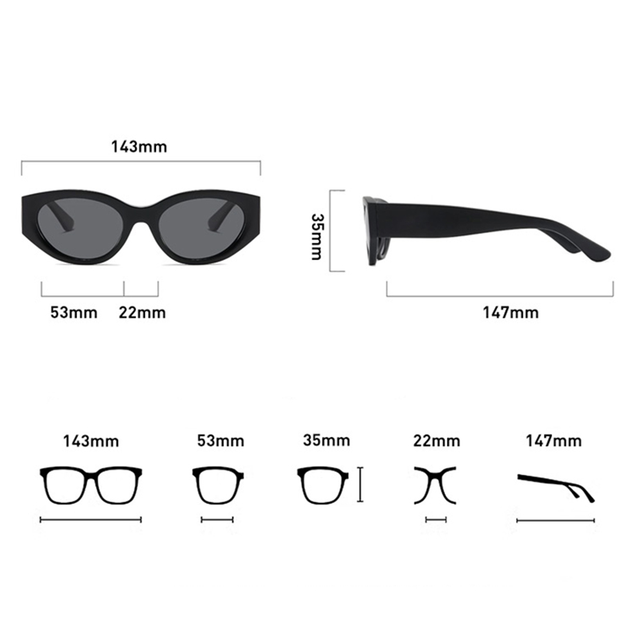 Women Men Classic Cat-Eye Pola - Men'S Accessories Luxury Brands ulasan dan harga