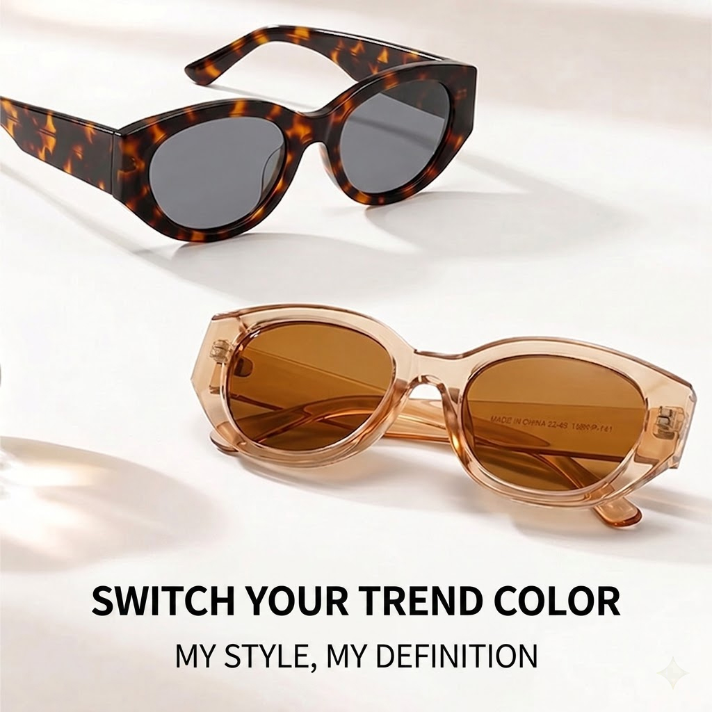 Women Men Classic Cat-Eye Pola - Men'S Accessories Luxury Brands ulasan dan harga