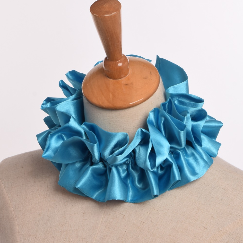 Clown Cosplay Satin Ruffled Ne - Men'S Victorian Accessories ulasan dan harga