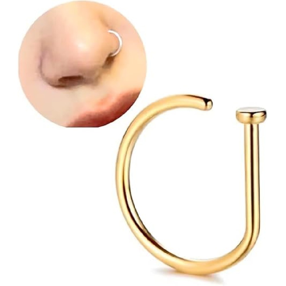 4 Pack Non Piercing D-Shaped N - Men Accessories Ring ulasan dan harga
