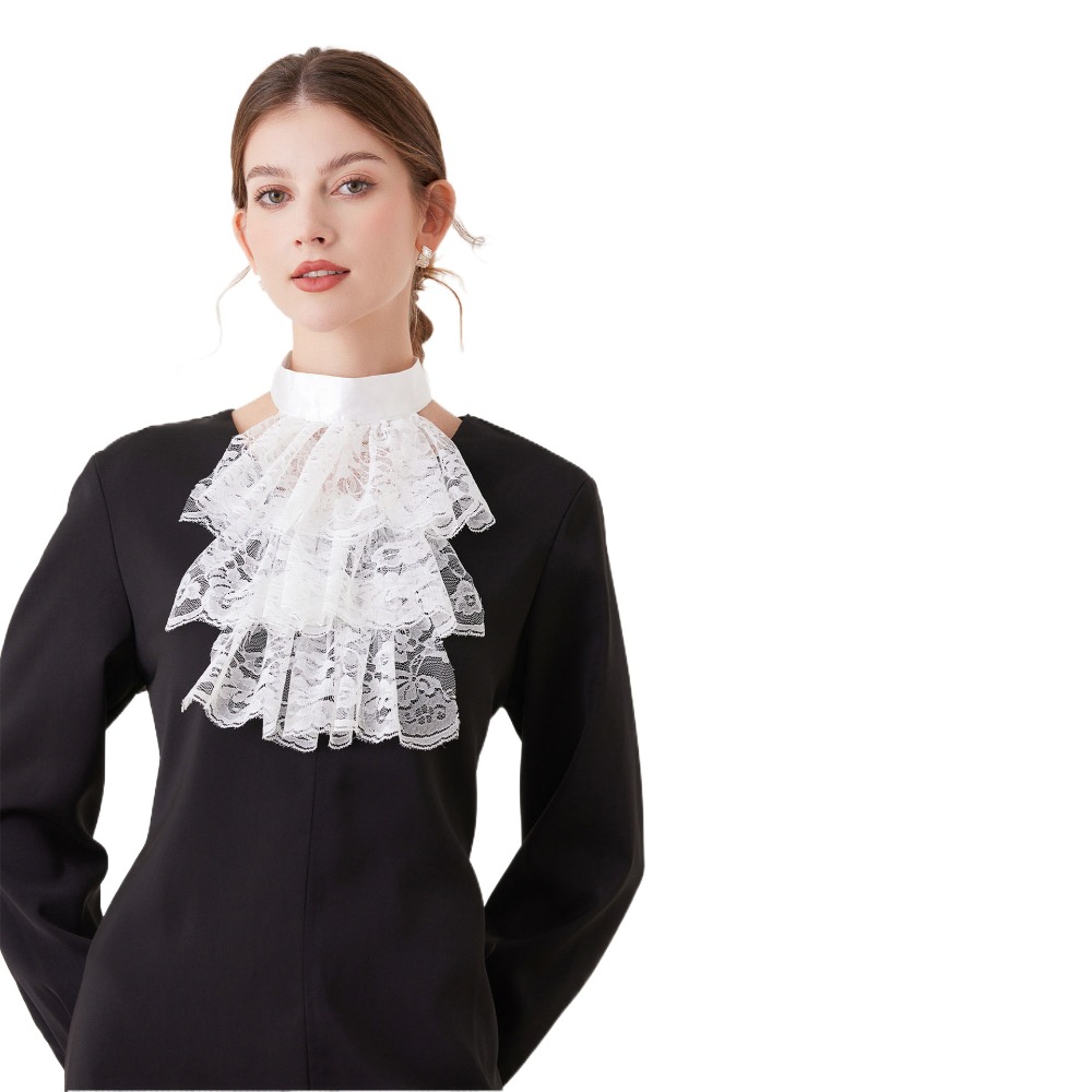 Vintage Victorian Lace Jabot C - Men'S Victorian Accessories ulasan dan harga