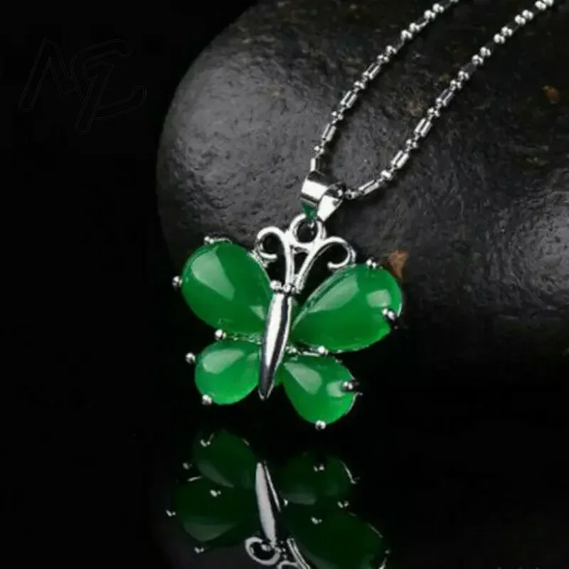 S925 Silver Green Jade Butterf - Men Accessories Hand ulasan dan harga