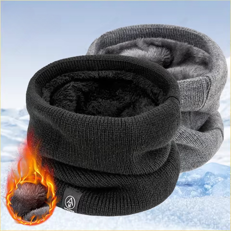 Winter Neck Warmer Scarf Fleec - Men Accessories Ring ulasan dan harga