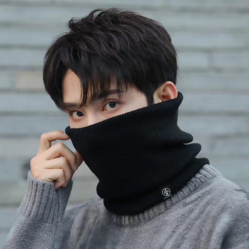 Winter Neck Warmer Scarf Fleec - Men Accessories Ring ulasan dan harga