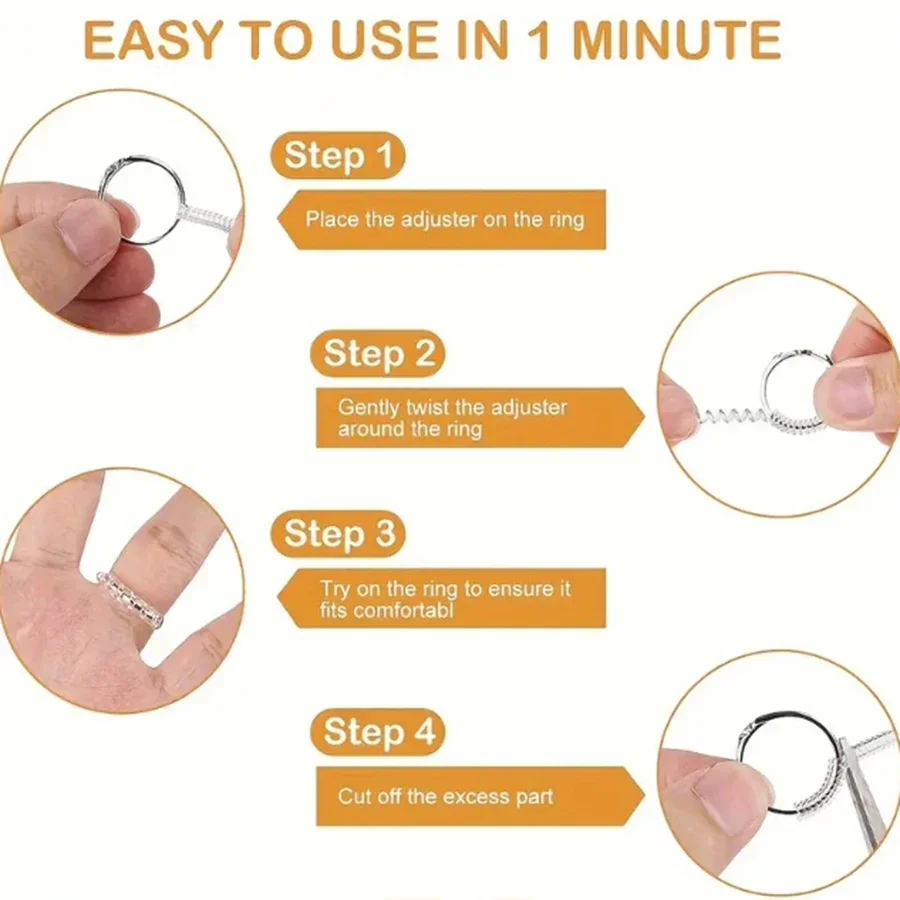 4/8pcs-Ring Size Adjuster-Invi - Men Accessories Ring ulasan dan harga