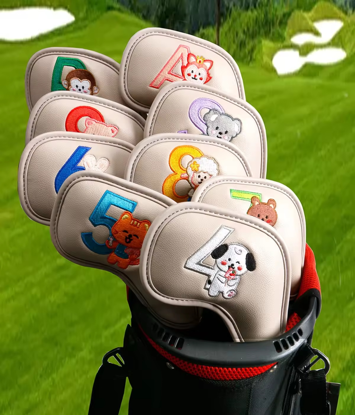 9Pcs Cute Cartoon Animal Golf  - Men Accessories Usa ulasan dan harga