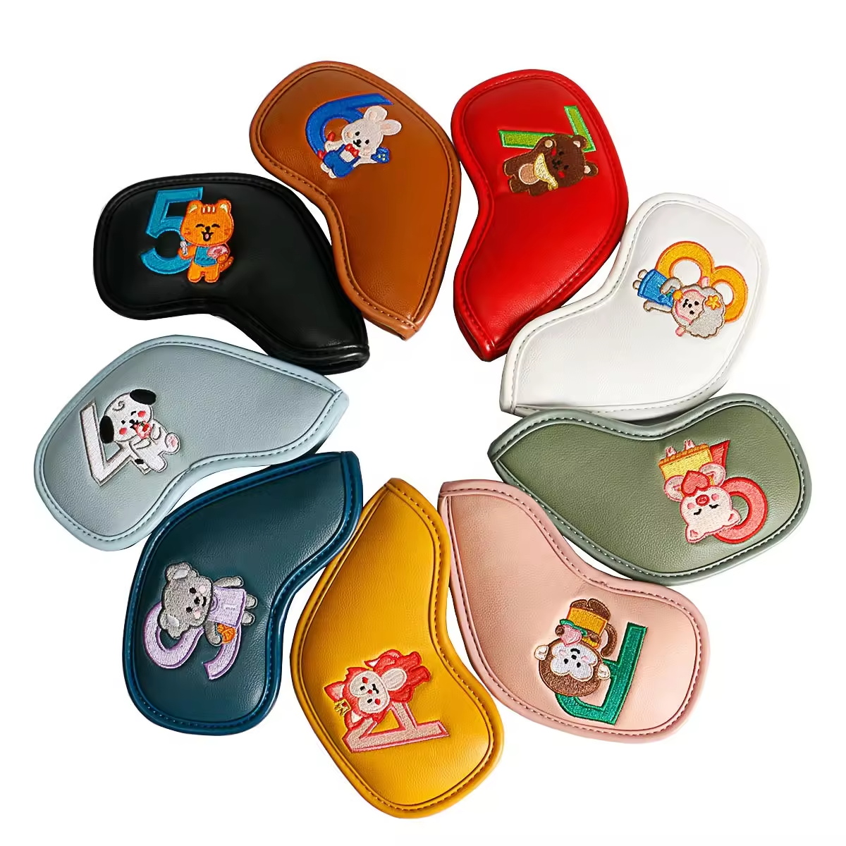 9Pcs Cute Cartoon Animal Golf  - Men Accessories Usa ulasan dan harga