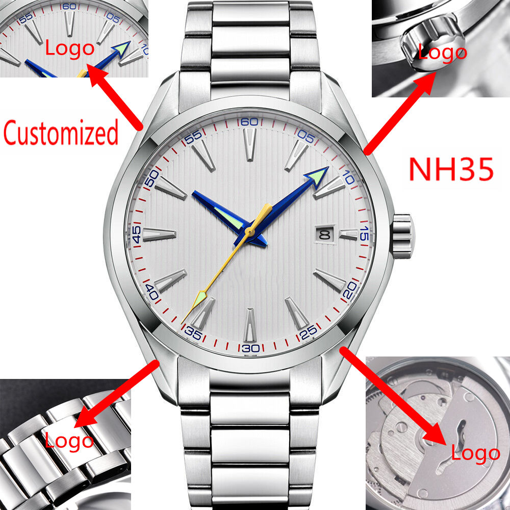 Custom Logo 41mm Men Miyota/NH - Men'S Accessories Luxury Brands ulasan dan harga