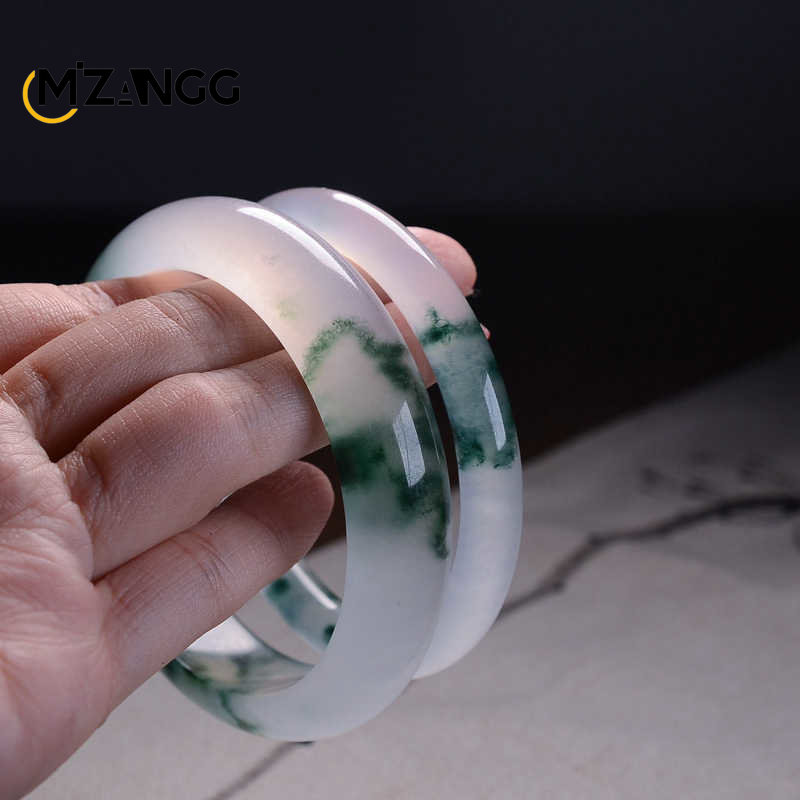 Natural Green Jadeite Bangle J - Men Accessories Hand ulasan dan harga