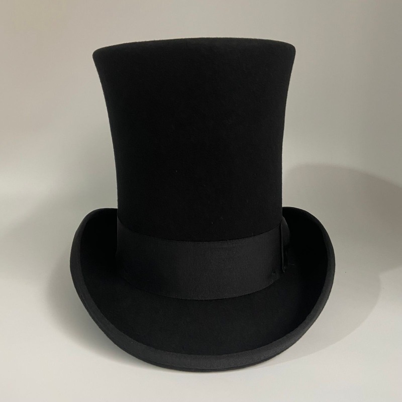 Black Wool Felt Top Hat Men's  - Men'S Victorian Accessories ulasan dan harga