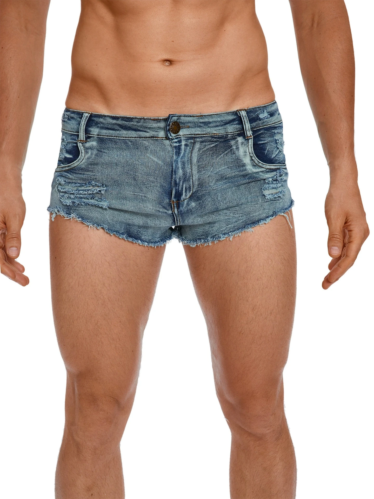Men's Low Waist Jeans Shorts F - Men'S Accessories Clothing ulasan dan harga